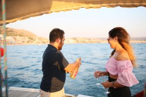 Teknede Romantik Evlilik Teklifi Organizasyonu Çeşme